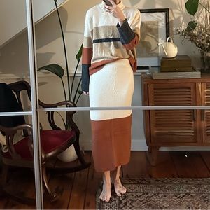 Free People Sweater Skirt Set